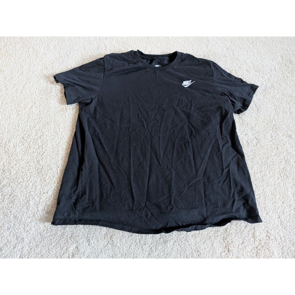 Nike The Nike Tee Black Crewneck Short Sleeve Graphic T-Shirt Womens Size Large